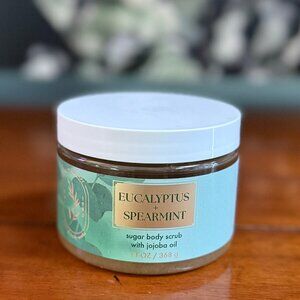 NEW EUCALYPTUS + SPEARMINT Sugar Body Scrub with Jojoba Oil Bath & Body Works